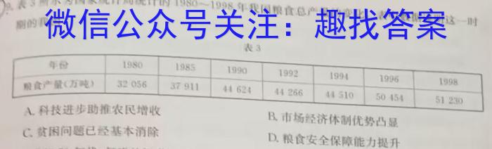 武汉市2023届高中毕业生二月调研考试历史