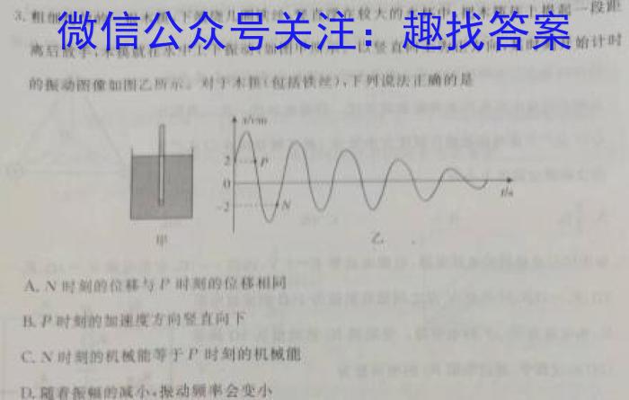 2023届衡水金卷先享题信息卷 全国甲卷B二物理`