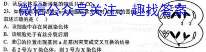 2023届高考北京专家信息卷·仿真模拟卷(四)4生物