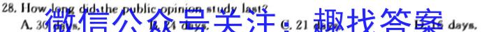 2023年2024届普通高等学校招生全国统一考试 青桐鸣高二联考(3月)英语