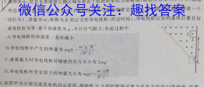 2023年湖北省荆荆宜仙高三下学期2月联考.物理