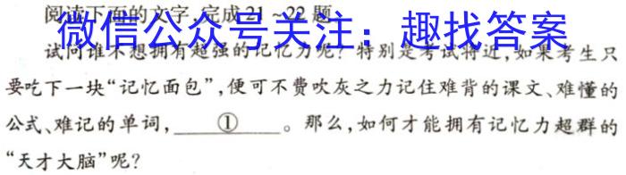 湖南省永州市2023年初中学业水平考试模拟试卷（三）语文