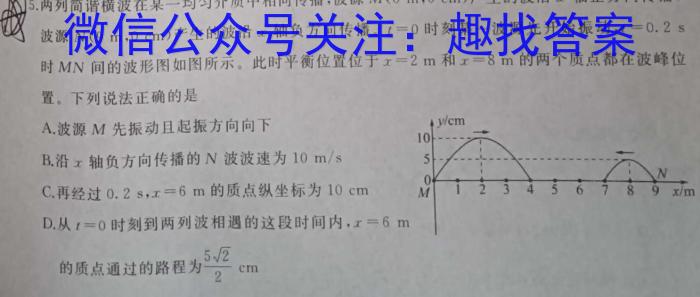 2023湖南高二3月联考物理.