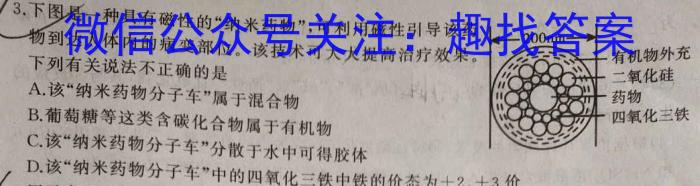 衡中文化 2023年普通高等学校招生全国统一考试·调研卷(一)1化学