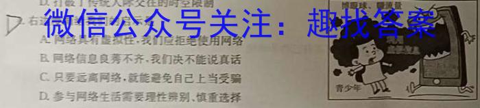 安徽省2023届九年级下学期教学质量调研考试政治1