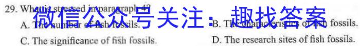 安徽省2023届九年级第一学期期末质量监测英语