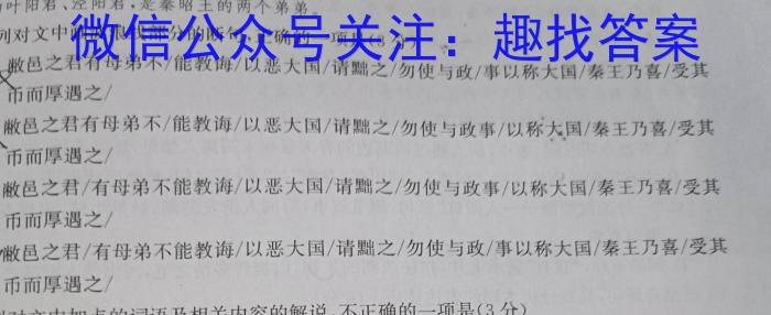 四川省成都市石室中学2022-2023学年高三下学期入学考试语文