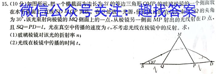 2023年普通高等学校全国统一模拟招生考试新未来2月联考.物理