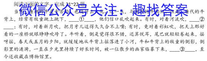 江西省2022-2023学年度九年级阶段性练习(五)5语文