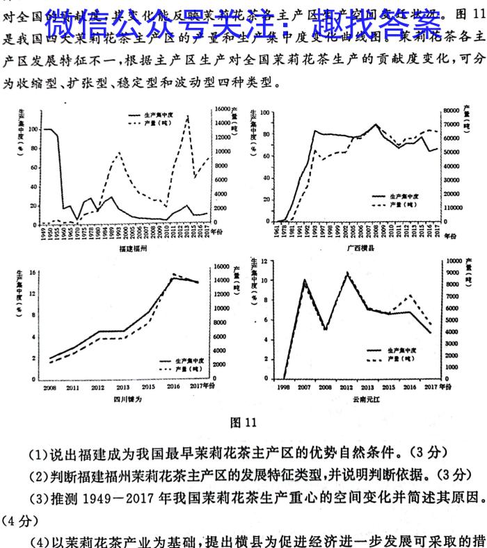 2022-2023学年甘肃省高二开学检测(23-311B)地理