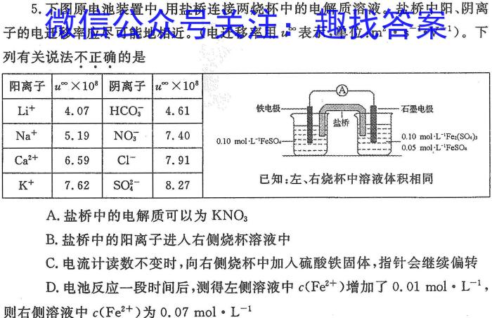 临沂市普通高中学业水平等级考试模拟试题(2月)化学