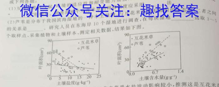 【咸阳一模】咸阳市2023届高考模拟检测（一）生物