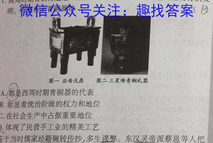 2022-2023衡水金卷先享题·月考卷下学期高三一调(新教材)政治试卷d答案