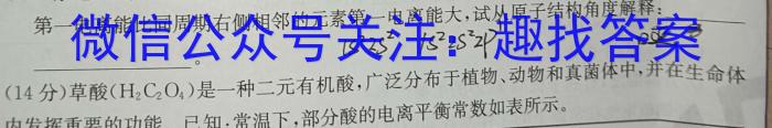 2023届内蒙古高三考试2月联考(正方形包菱形)化学