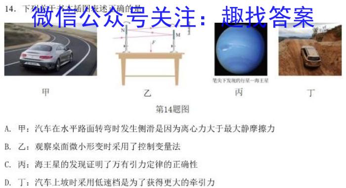 2023年湖南省高三年级高考冲刺试卷（一）物理.