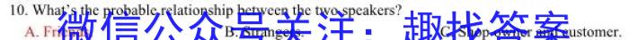 2022-2023学年安徽省九年级下学期阶段性质量监测英语