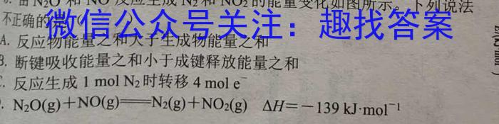 天一大联考·河南省2023届九年级学业水平诊断（一）化学