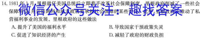 衡中文化 2023年普通高等学校招生全国统一考试·调研卷(五)5历史