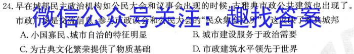 2023届吉林省高三年级2月联考(23-292C)历史