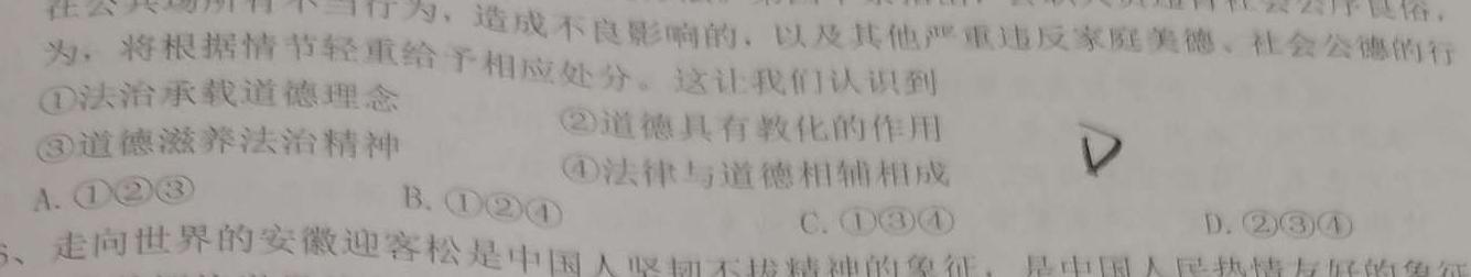 2023年普通高等学校招生全国统一考试名校联盟·模拟信息卷(七)7地理