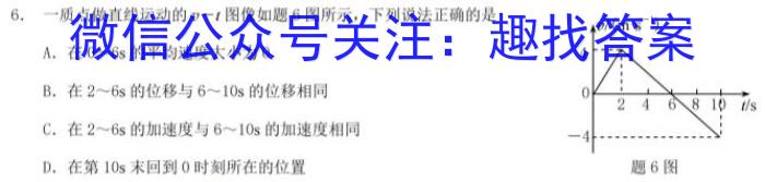 2023届安徽高三第一次摸底考试(2月).物理