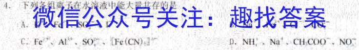 辽宁省2023年1月葫芦岛市高二普通高中学业质量监测考试化学
