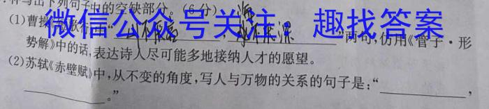 [唐山一模]唐山市2023届普通高等学校招生统一考试第一次模拟演练语文