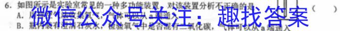 安徽省2024届八年级下学期第一次教学质量监测化学