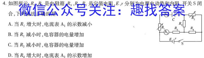 非凡吉创•2023届TOP20创新联盟大联考高三3月联考物理.