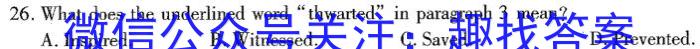 2023山西高二高一金科大联考英语