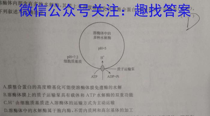 江西省南昌市2023届九年级第一次调研考试生物试卷答案