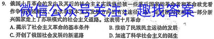 2023届高考北京专家信息卷·仿真模拟卷(一)1历史