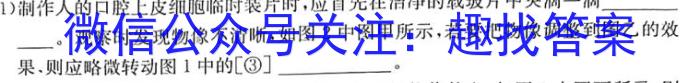 九龙坡区2022-2023学年教育质量全面监测(中学)高一上学期生物