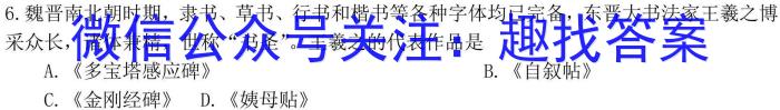 太原市2022-2023学年第一学期九年级期末考试(2月)历史