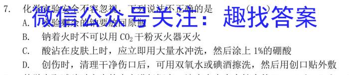 衡中文化 2023年普通高等学校招生全国统一考试·调研卷(五)5化学