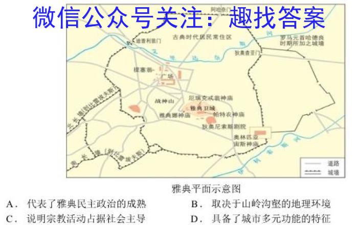 衡中文化 2023年普通高等学校招生全国统一考试·调研卷(五)5历史