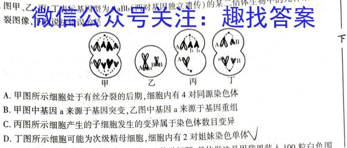 江西省2022-2023学年度九年级阶段性练习(五)5生物
