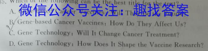 2023年陕西省初中学业水平考试·仿真摸底卷（A）英语