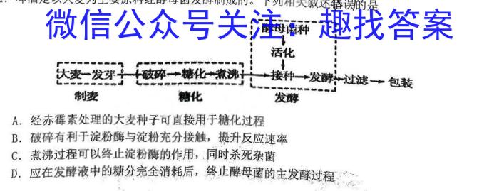 考前信息卷·第五辑 砺剑·2023相约高考 强基提能拔高卷(四)4生物试卷答案