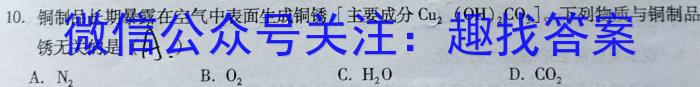 安徽第一卷·2023年中考安徽名校大联考试卷（一）化学