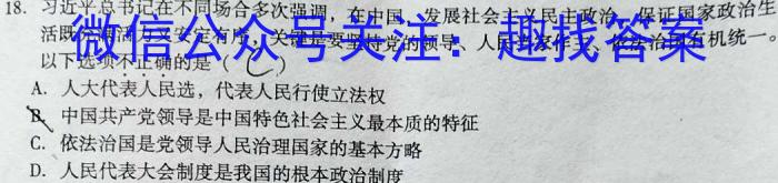 2023年普通高等学校招生全国统一考试名校联盟·模拟信息卷(八)8地理