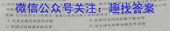 衡中文化 2023年普通高等学校招生全国统一考试·调研卷(五)5历史