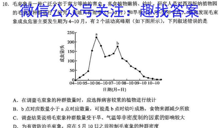 2023年高考冲刺模拟试卷(一)1生物试卷答案