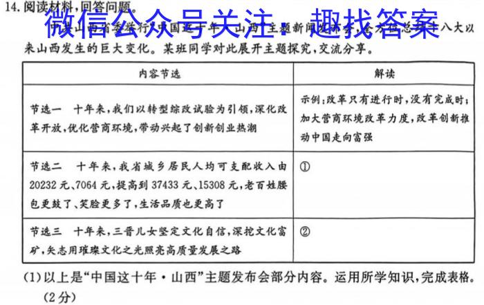 2023届桂柳文化高三桂柳鸿图信息冲刺金卷一(1)地理