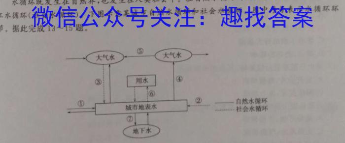 九师联盟 商开大联考2022-2023学年高一上学期期末考试地理