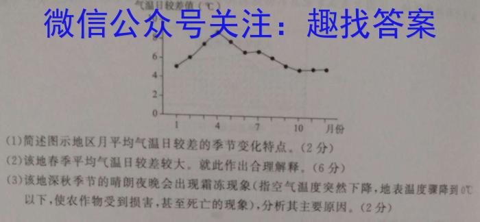 2022-2023衡水金卷先享题高考备考专项提分卷(新教材)高考大题分组练(5)试题地理