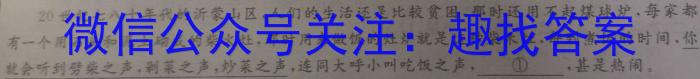 临渭区2022~2023学年度高一第一学期期末教学质量调研语文