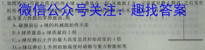 高考必刷卷2023年普通高等学校招生全国统一考试押题卷(新高考)(一)1物理.