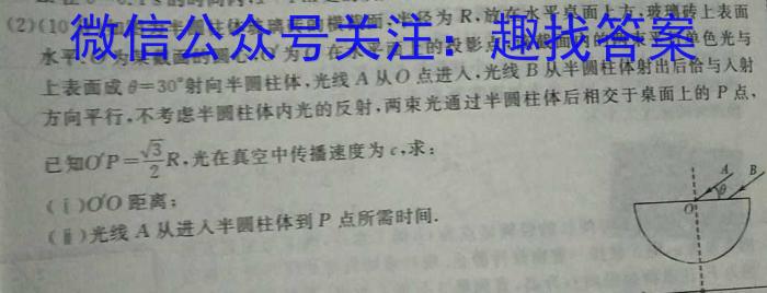 广西国品文化 2023年高考桂柳信息冲刺金卷(一)1.物理