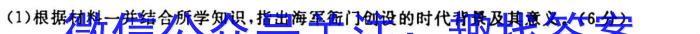 2023届中考导航总复习·模拟·冲刺·二轮模拟卷(一)历史